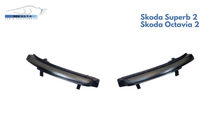 Skoda Superb/Octavia 2 Dinamikus LED index 